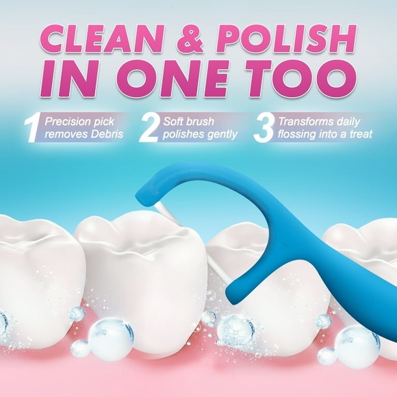 Dental Floss Picks Flavored Dots or Razzles - Picture 8 of 14